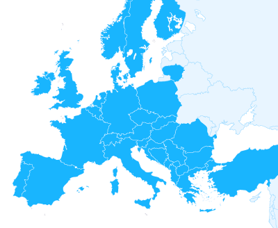 Eurail map network